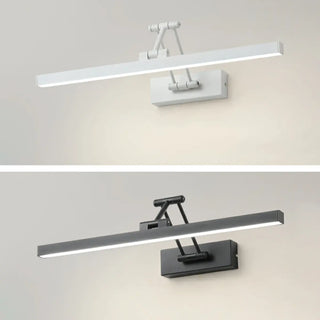 Modern Black Rectangular Integrated LED Vanity Light Zawala Image - 15