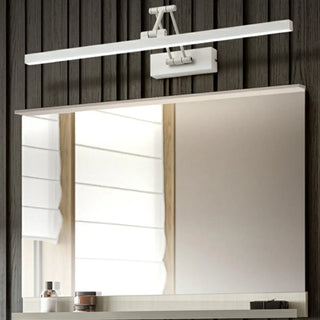 Modern Black Rectangular Integrated LED Vanity Light Zawala Image - 5