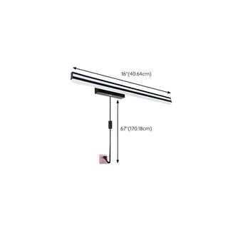 Black Linear Modern Wall Mount Bathroom Vanity Light Zowala Image - 16