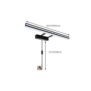 Black Linear Modern Wall Mount Bathroom Vanity Light Zowala Image - 26