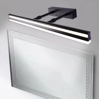 Black Linear Modern Wall Mount Bathroom Vanity Light Zowala Image - 3