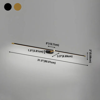 Bathroom Nordic Modern Long Strip Mirror Vanity Light Zawala Image - 18