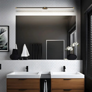 Bathroom Nordic Modern Long Strip Mirror Vanity Light Zawala Image - 4