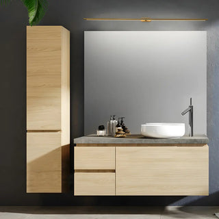 Bathroom Nordic Modern Long Strip Mirror Vanity Light Zawala Image - 5