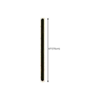ZOWALA - Modern Black Long Strip Outdoor LED Wall Light Image - 24