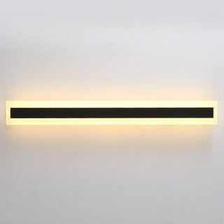 ZOWALA - Modern Black Long Strip Outdoor LED Wall Light Image - 8