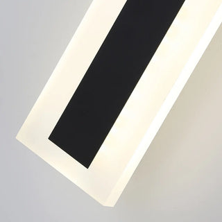 ZOWALA - Modern Black Long Strip Outdoor LED Wall Light Image - 9