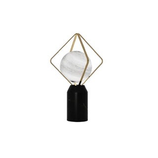 Contemporary Alabaster Globe Table Lamp for Living Room Zawala Image - 10