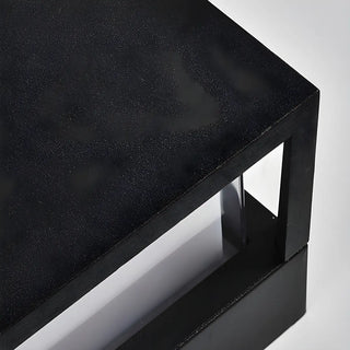 Stylish Black Metal Cylinder Post Outdoor Table Lamp Zawala Image - 12