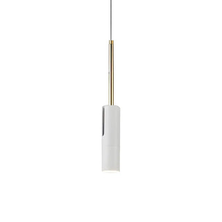 ZOWALA - Modern Black Metal Cylinder Adjustable Cord Pendant Light Image - 5