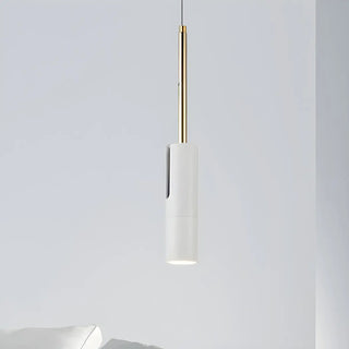 ZOWALA - Modern Black Metal Cylinder Adjustable Cord Pendant Light Image - 6