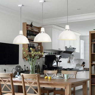 ZOWALA - Modern Metal Dome Kitchen Island Pendant Light Image - 2