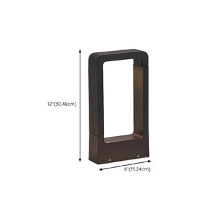 Creative Rectangular Frame Metal Outdoor Path Lamp Zawala Image - 21