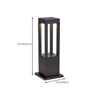 Creative Rectangular Frame Metal Outdoor Path Lamp Zawala Image - 23