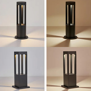 Creative Rectangular Frame Metal Outdoor Path Lamp Zawala Image - 6