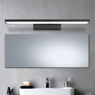 Trendy Black Rectangular Metal Bathroom Vanity Light Zowala Image - 1