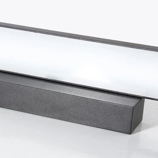 Trendy Black Rectangular Metal Bathroom Vanity Light Zowala Image - 11
