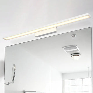 Trendy Black Rectangular Metal Bathroom Vanity Light Zowala Image - 5