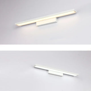 Trendy Black Rectangular Metal Bathroom Vanity Light Zowala Image - 7