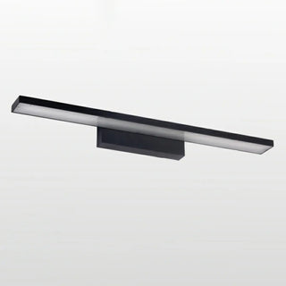 Trendy Black Rectangular Metal Bathroom Vanity Light Zowala Image - 9