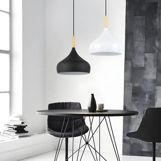 ZOWALA - Modern Metal Onion Teardrop Dining Room Pendant Light Image - 1