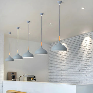 ZOWALA - Modern Metal Onion Teardrop Dining Room Pendant Light Image - 7