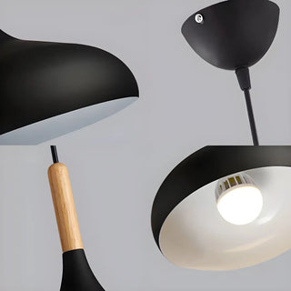 ZOWALA - Modern Metal Onion Teardrop Dining Room Pendant Light Image - 9