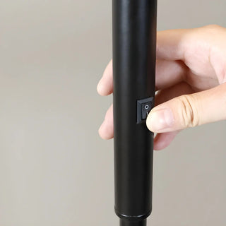 ZOWALA - Modern Black Metal Torchiere Lamp Image - 18