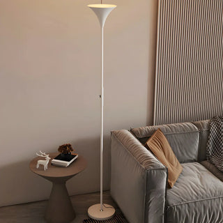 ZOWALA - Modern Black Metal Torchiere Lamp Image - 4