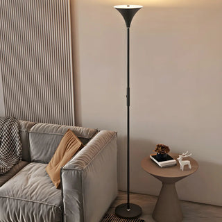 ZOWALA - Modern Black Metal Torchiere Lamp Image - 8