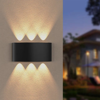 Waterproof Modern Rectangle External Up Down Wall Lamp Zawala Image - 1