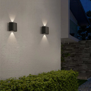 Waterproof Modern Rectangle External Up Down Wall Lamp Zawala Image - 18