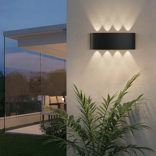 Waterproof Modern Rectangle External Up Down Wall Lamp Zawala Image - 19