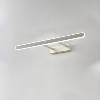 Black Modern Rectangular Metal Mirror Vanity Light Zawala Image - 10