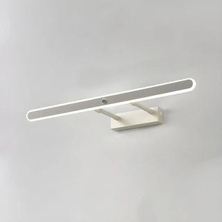 Black Modern Rectangular Metal Mirror Vanity Light Zawala Image - 14