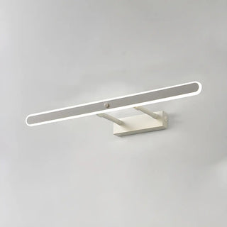 Black Modern Rectangular Metal Mirror Vanity Light Zawala Image - 16