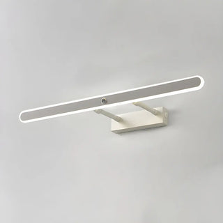 Black Modern Rectangular Metal Mirror Vanity Light Zawala Image - 18