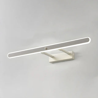 Black Modern Rectangular Metal Mirror Vanity Light Zawala Image - 19