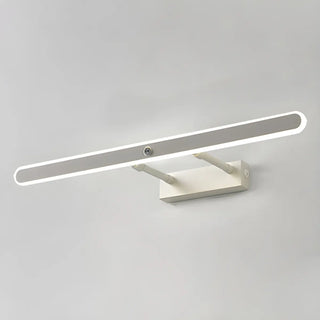 Black Modern Rectangular Metal Mirror Vanity Light Zawala Image - 22