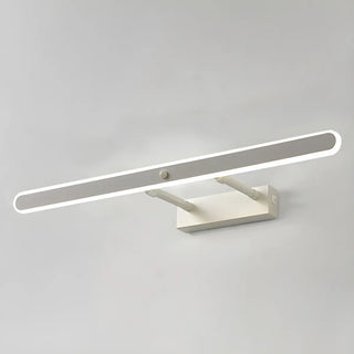 Black Modern Rectangular Metal Mirror Vanity Light Zawala Image - 25