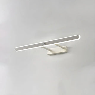 Black Modern Rectangular Metal Mirror Vanity Light Zawala Image - 8
