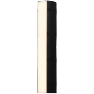 Black Simple Exterior Rectangular Metal Wall Sconce Zawala Image - 10