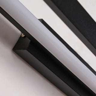 Modern Oval Black Metal and Acrylic Vanity Light Zawala Image - 12