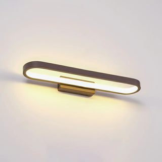 Modern Oval Black Metal and Acrylic Vanity Light Zawala Image - 6