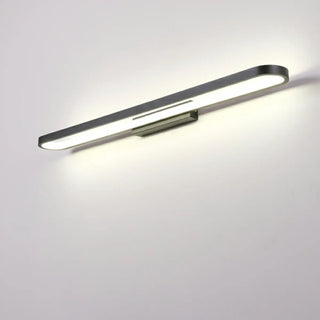 Modern Oval Black Metal and Acrylic Vanity Light Zawala Image - 7