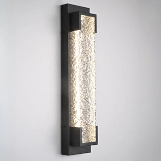 Trendy Geometric Steel Outdoor LED Wall Light Black Zawala Image - 2