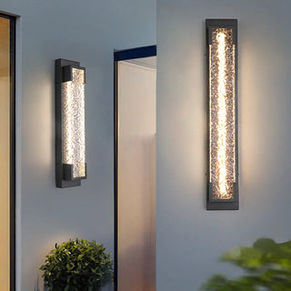 Trendy Geometric Steel Outdoor LED Wall Light Black Zawala Image - 8