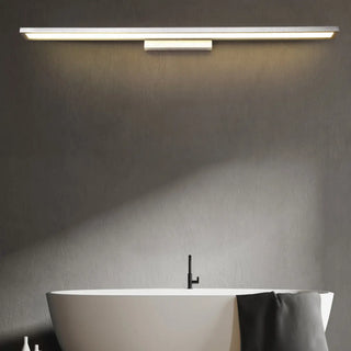 Modern Rectangular Metal Bathroom Black Vanity Light Zawala Image - 9