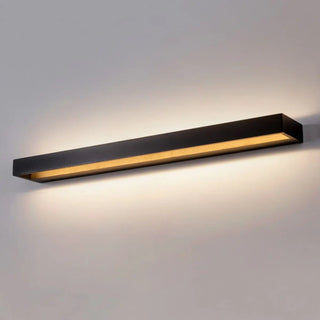 Modern Rectangular Metal Black Mirror Vanity Lights Zawala Image - 10