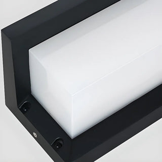 Simple Rectangular Plexiglas Outdoor Wall Light Black Image - 19